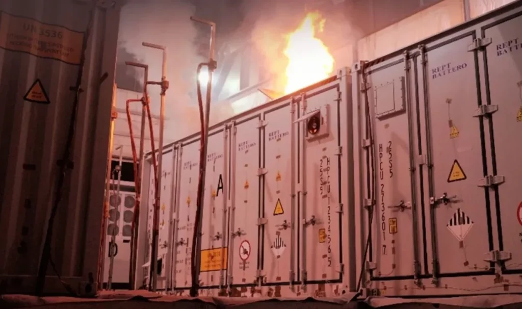 Powtrix BESS Passes Large-Scale Fire Test