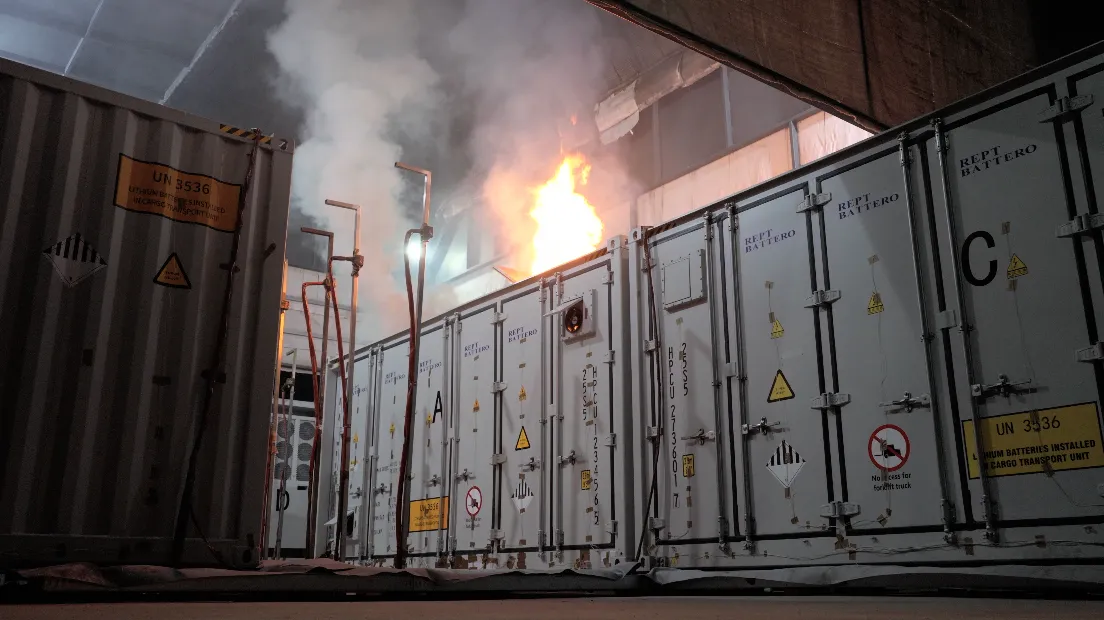 BESS Container Large-Scale Fire Test8